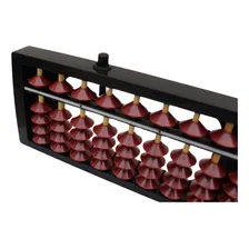 Soroban Ábaco Contador Calculadora Japonês Vinho 17 Dígitos Foto mini 2