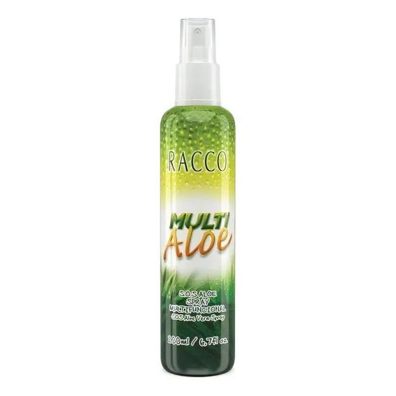 Sos Aloe Vera Spray Multifuncional Racco 200 Tipo de embalagem Spray Fragrância Sem Cheiro Foto 1