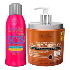 Sos Forever Liss 300ml + Cauterização Forever Liss 500g Foto mini 1