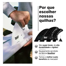 Soul Fins Quilha Fcs2 Média Preta Triquilha Fcs2 + Chavinha de Quilha Surf Pranchinha Shortboard Quilha RÃgida Performance 3 Unidades Foto mini 4