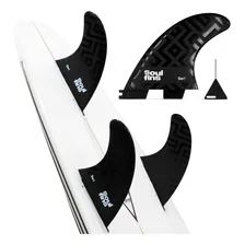 Soul Fins Quilha Fcs2 Média Preta Triquilha Fcs2 + Chavinha de Quilha Surf Pranchinha Shortboard Quilha RÃgida Performance 3 Unidades Foto mini 1