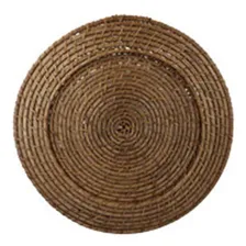 Sousplat Redondo Bambu Rattan 33cm Foto mini 1