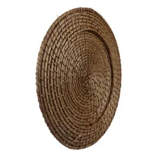 Sousplat Redondo Bambu Rattan 33cm Foto mini 3