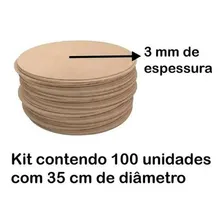 Sousplat Supla Soupla Suplat 35cm - Mdf 3mm -kit C/100 Unid Foto mini 3