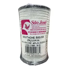Soutache São José 500/03 03mm C/50 Metros Cor 001 Branco Foto mini  2