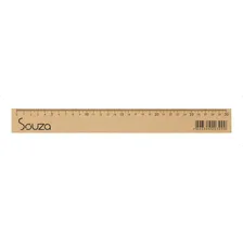 Souza Régua Com Pegador de madeira mdf natural 100 cms com pegador Foto mini 3