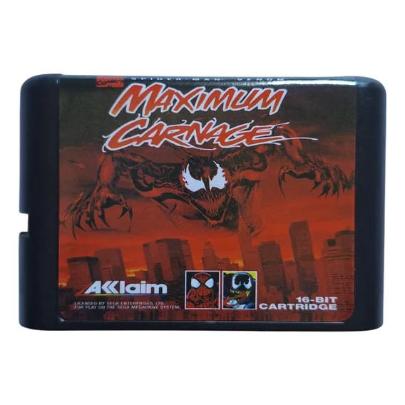 Spiderman Venom Maximum Carnage Portugues Mega Drive Genesis Foto 1