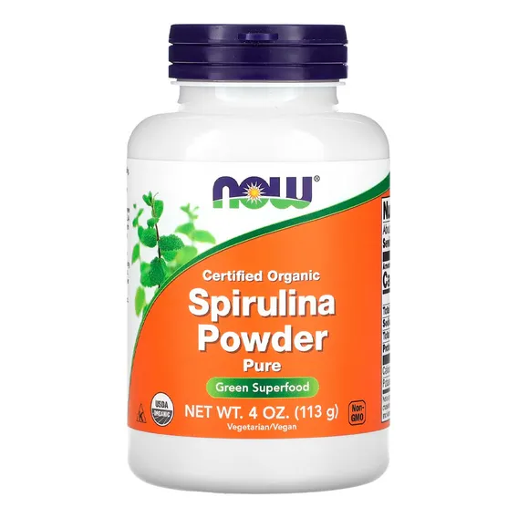 Spirulina Em Pó Now Foods 113g Orgânico Foto 1
