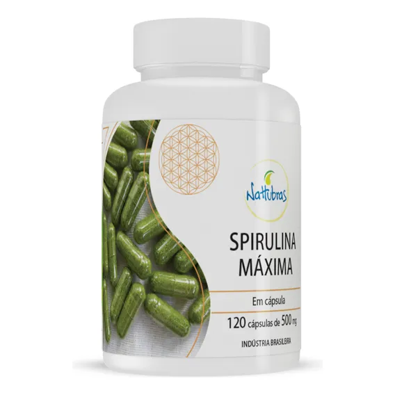 Spirulina Maxima - 120 Cápsulas De 500mg Foto 1