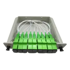 Splitter Box Caixa Modular 1x8 Sc Apc Fibra Óptica Internet Foto  mini 1