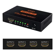 Splitter Distribuidor Divisor Hdmi 4k 1x4 3840p Repetidor Foto mini  2