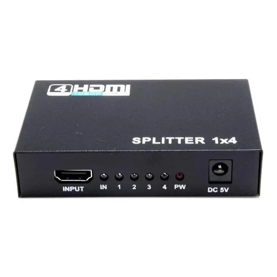 Splitter Distribuidor Hdmi 1x4 3d Divisor Full Hd 1.4 1080p Foto 1