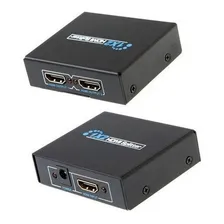 Splitter Divisor Hdmi Hdcp 1 Entrada 2 Saídas Full Hd 1x2 3d Foto  mini 1