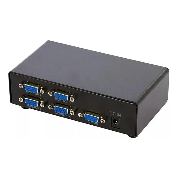 Splitter Divisor Sinal Distribuidor Video Vga 1x4 4 Portas Foto 1