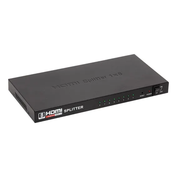 Splitter Hdmi 1 X 8 - 4k MĂșltiplas Portas Hdmi Foto 1