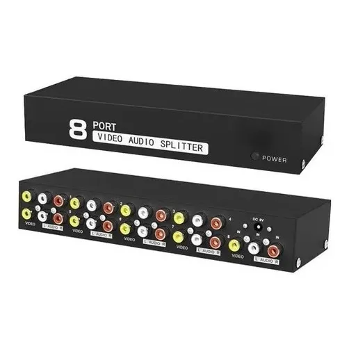 Splitter Rca Audio Video Composto 1x8 Distribuidor Foto 1