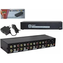 Splitter Rca Audio Video Composto 1x8 Distribuidor Foto mini 2