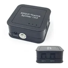 Splitter Spdif Áudio Digital Óptica 1x3 Splitter Toslink Foto mini 4