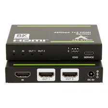 Splitter Video Hdmi 2 Portas Uhd 8k 60hz / As-sp28p Foto mini 1