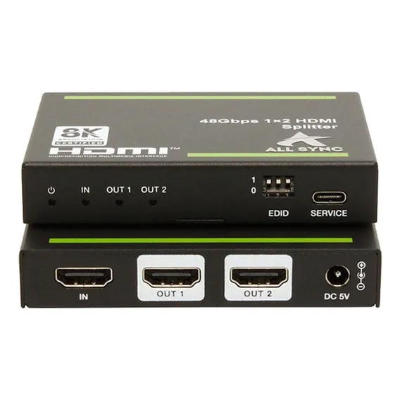 Splitter Video Hdmi 2 Portas Uhd 8k 60hz / As-sp28p Foto 1