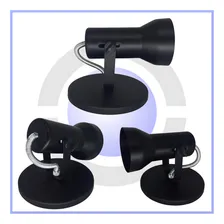 Spot De Sobrepor 1 Lampada Par20 Led Buldo Led A60 Soft Cor Preto 110V/220V Foto mini  2
