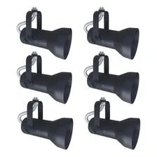 Spot De Trilho Lampada Par20 Ou Bulbo Led Kit 6 Unid - Soft Cor Preto 110V/220V Foto mini  3