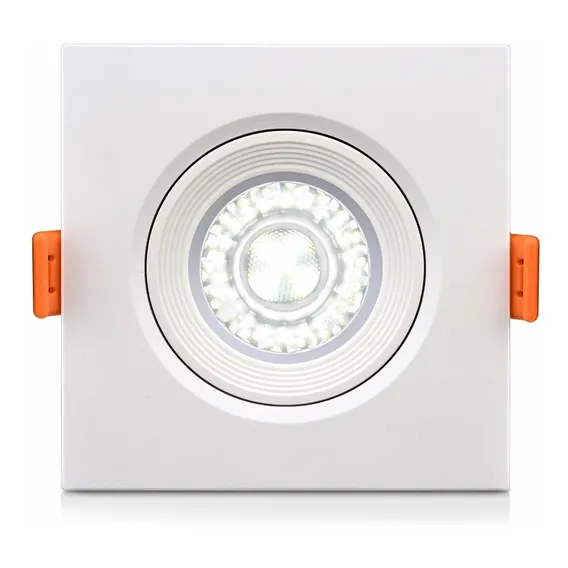 Spot Direcionável Led Embutir Quadrado 5w 3500k Cor Outro Foto 1