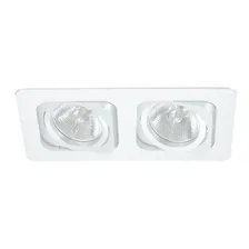 Spot Duplo Embutir Direcionavel 2x Ar70 - Branco Foto mini 4