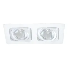 Spot Duplo Embutir Direcionavel 2x Ar70 - Branco Foto mini 1