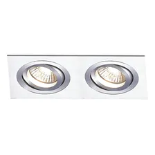 Spot Duplo Embutir Direcionavel 2x Par30 - Aluminio Escovado 110v/220v (bivolt) Foto mini 1