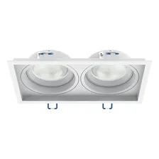 Spot Duplo Recuado Embutir Par20 P/ Gesso E Modulares Cor Branco 110V/220V (Bivolt) Foto  mini 1