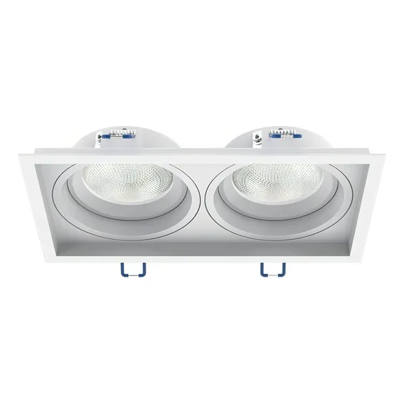 Spot Duplo Recuado Embutir Par20 P/ Gesso E Modulares Cor Branco 110V/220V (Bivolt) Foto 1