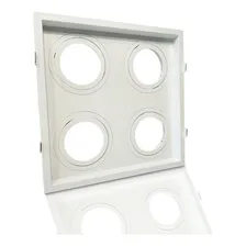 Spot Embutido Recuado De Teto Ar70 QuƔdruplo Branco Foto mini 1