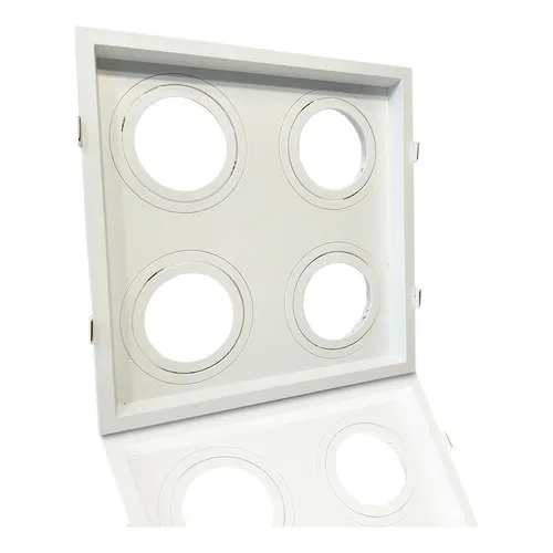 Spot Embutido Recuado De Teto Ar70 QuƔdruplo Branco Foto 1