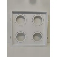 Spot Embutido Recuado De Teto Ar70 QuƔdruplo Branco Foto mini 3