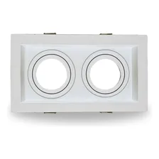 Spot Embutido Recuado Duplo Mr16 Quadrado Branco Pix Foto mini 4