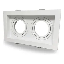Spot Embutido Recuado Duplo Mr16 Quadrado Branco Pix Foto mini  2
