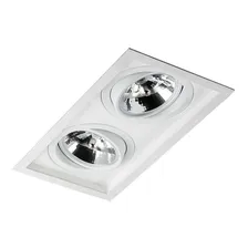 Spot Embutir Duplo Ar111 Recuado C/ Lamp. 12w 4000k 110v/220v (bivolt) Foto  mini 1