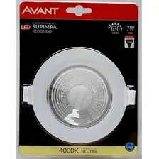 Spot Embutir Led 7w 3000k Branco Quente Redondo Forte Direcionável Avant Foto mini 1