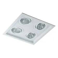 Spot Embutir Quadruplo 4 Par20 C/ Lamp. 7w Branco Frio 110v/220v (bivolt) Foto mini 1