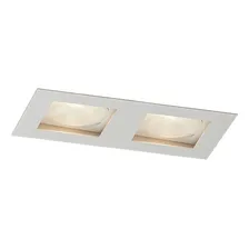 Spot Embutir Recuado Duplo Par 20 Branco Sala Quarto Ac879 Foto mini  2