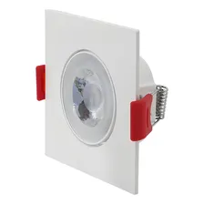 Spot Led 3w Quadrado Direcionável Embutir Gesso Sanca Foto mini 1