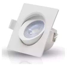 Spot Led 5w Dicroica Smd Direcionavel Embutir Quadrado Forte Cor Branco Frio Bivolt Foto mini 1