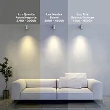 Spot Led 5w Dicroica Smd Direcionavel Embutir Quadrado Forte Cor Branco Frio Bivolt Foto mini 2