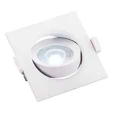 Spot Led 5w Dicroica Smd Direcionavel Embutir Quadrado Forte Cor Branco Frio Bivolt Foto mini 4