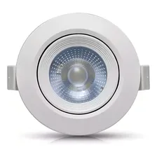 Spot Led 5w Lâmpada Direcionável 6000k Gesso Sanca Branco Foto mini 1