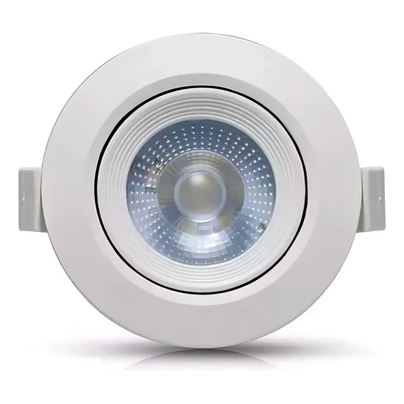 Spot Led 5w Lâmpada Direcionável 6000k Gesso Sanca Branco Foto 1