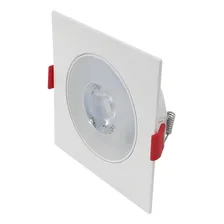 Spot Led Cob Quadrado Embutir 7w 3000k Luz Amarela Foto mini 1