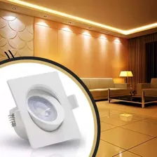 Spot Led De Embutir Quadrado 5w 3000k Branco Foto mini 1