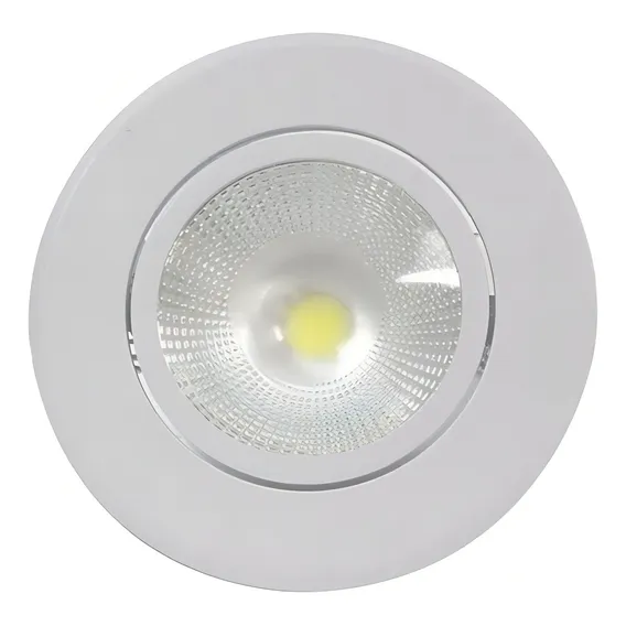 Spot Led De Embutir Redondo 6w Luz Amarela Empalux Foto 1